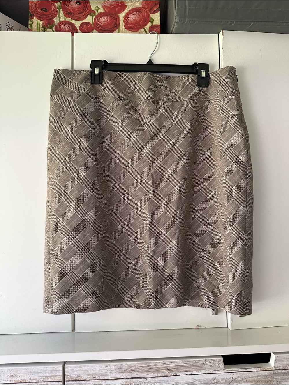 🤎 The Limited Glen Plaid Pencil Skirt Women’s Size 14 Lined Career Classic
